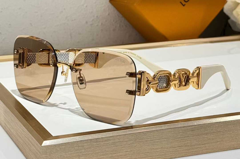 Z2056U Sunglasses White Brown