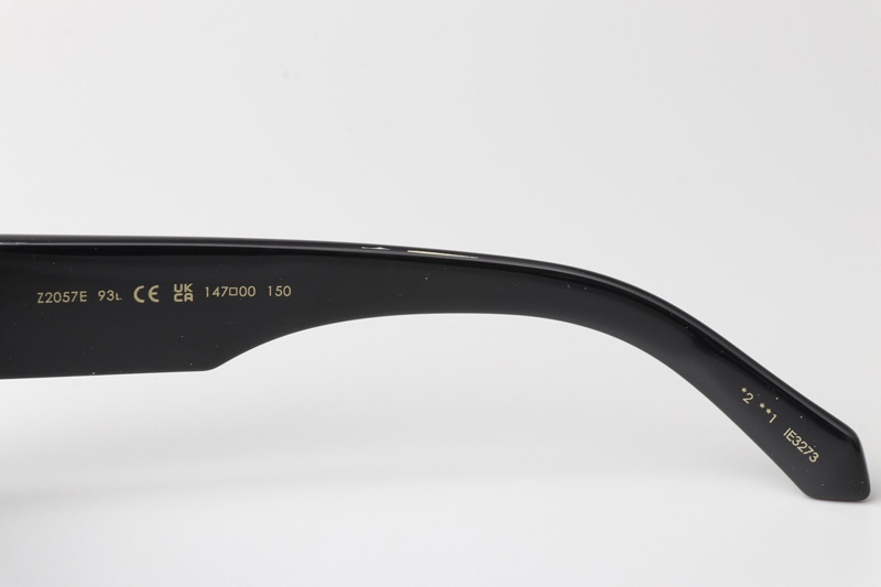 Z2057E Sunglasses Black Gold Flash Logo