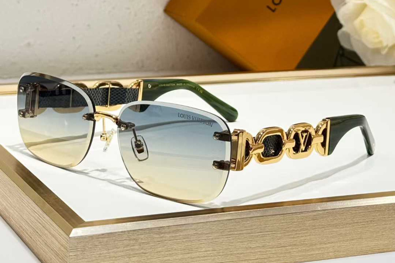 Z2057U Sunglasses Green Gradient Blue