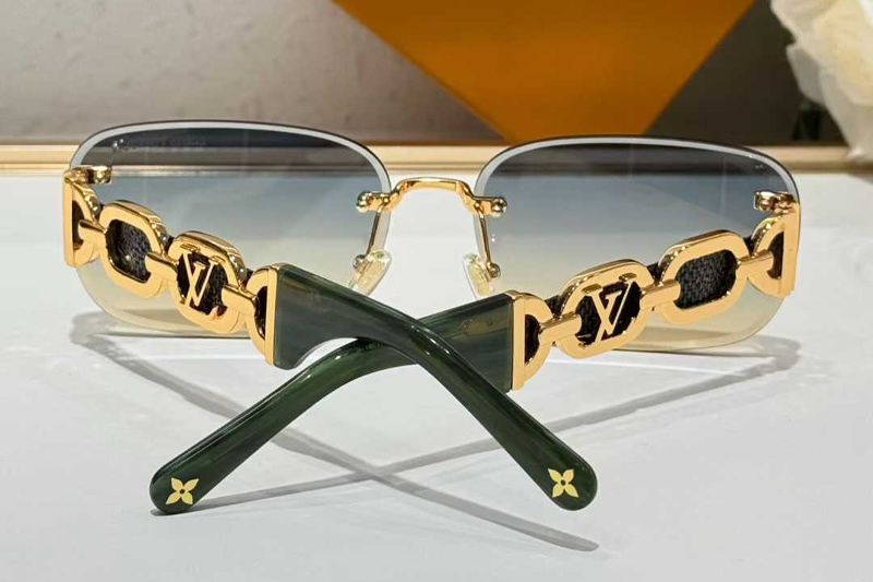 Z2057U Sunglasses Green Gradient Blue