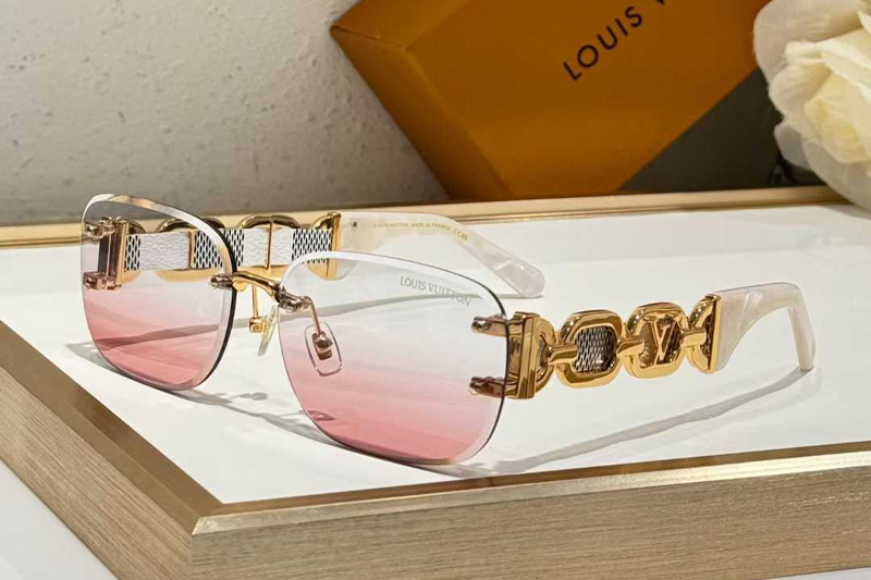 Z2057U Sunglasses White Gradient Pink