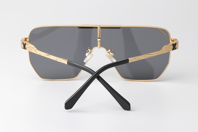 Z2080U Sunglasses Gold Gray