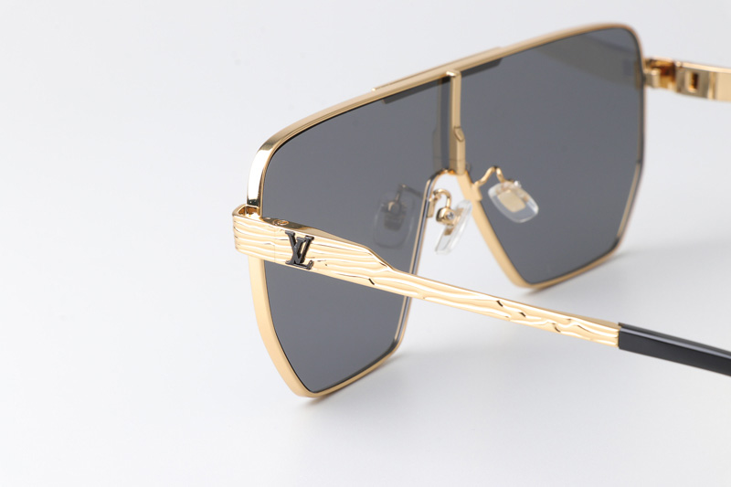 Z2080U Sunglasses Gold Gray