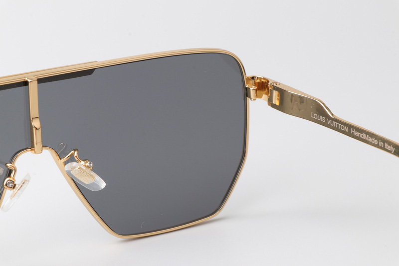 Z2080U Sunglasses Gold Gray