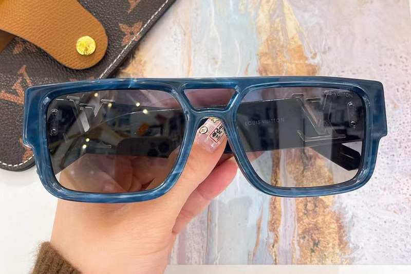 Z2086W Sunglasses Blue Gradient Gray