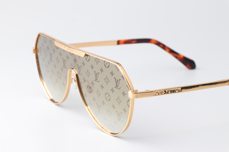 Z2089W Sunglasses Gold Gradient Gold Flash Logo