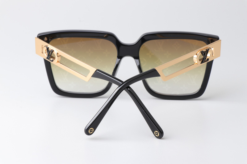 Z2097W Sunglasses Black Gold Gradient Gold Flash Logo