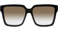 Z2097W Sunglasses Black Gold Gradient Gold Flash Logo