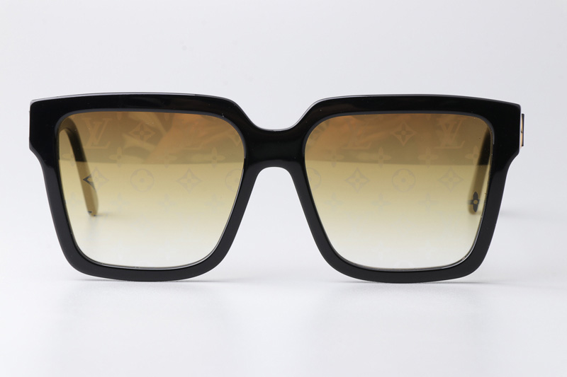 Z2097W Sunglasses Black Gold Gradient Gold Flash Logo