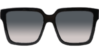 Z2097W Sunglasses Black Gold Gradient Gray