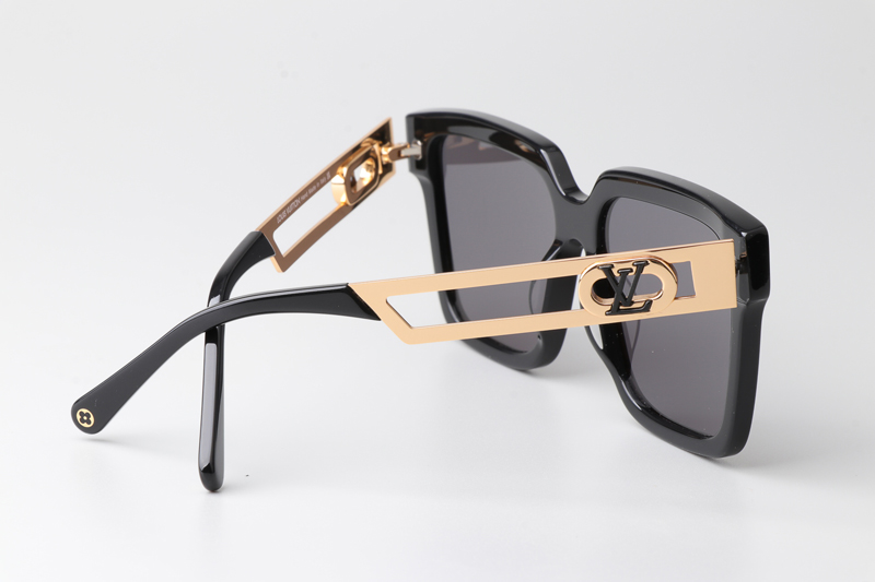 Z2097W Sunglasses Black Gold Gray
