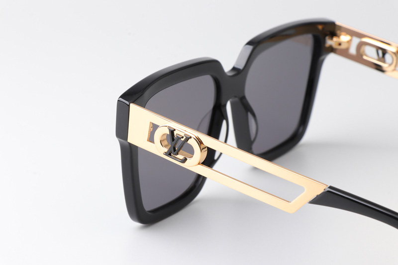 Z2097W Sunglasses Black Gold Gray