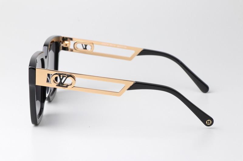 Z2097W Sunglasses Black Gold Gray