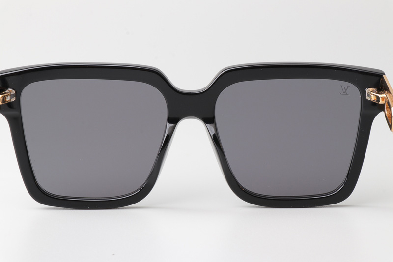 Z2097W Sunglasses Black Gold Gray