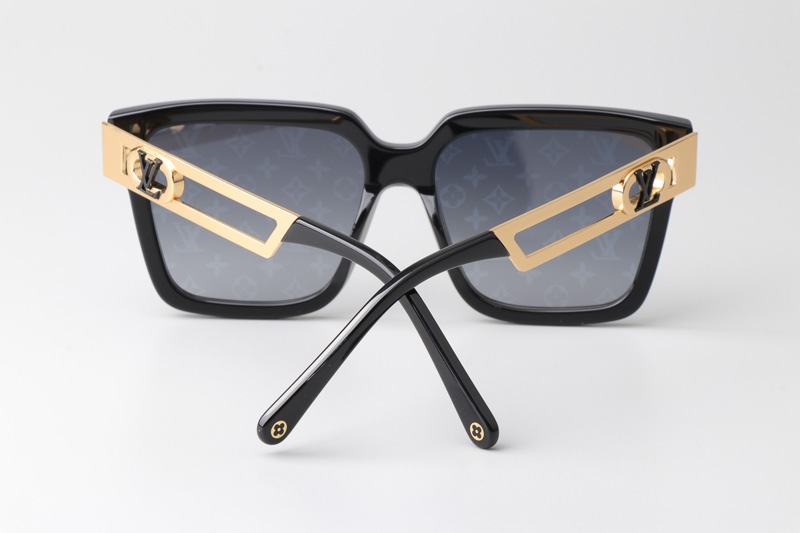 Z2097W Sunglasses Black Gold Silver Flash Logo