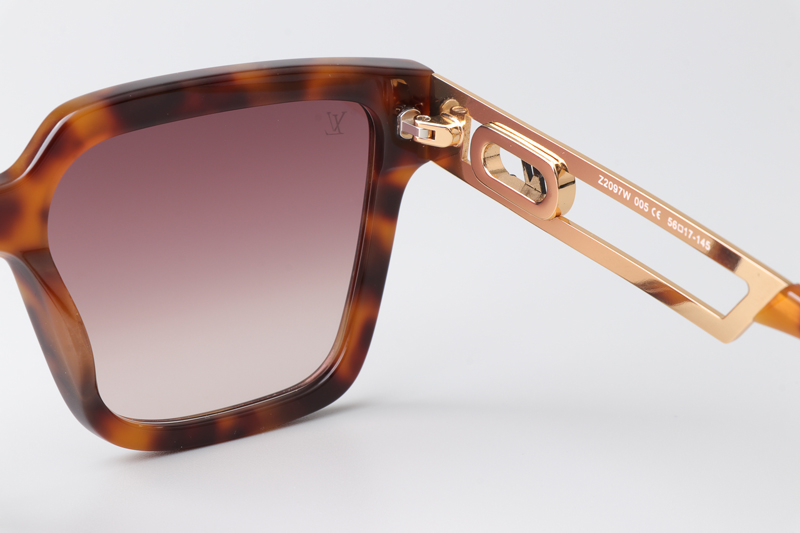Z2097W Sunglasses Tortoise Gold Gradient Pink