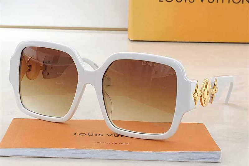 Z2251W Sunglasses White Gradient Brown