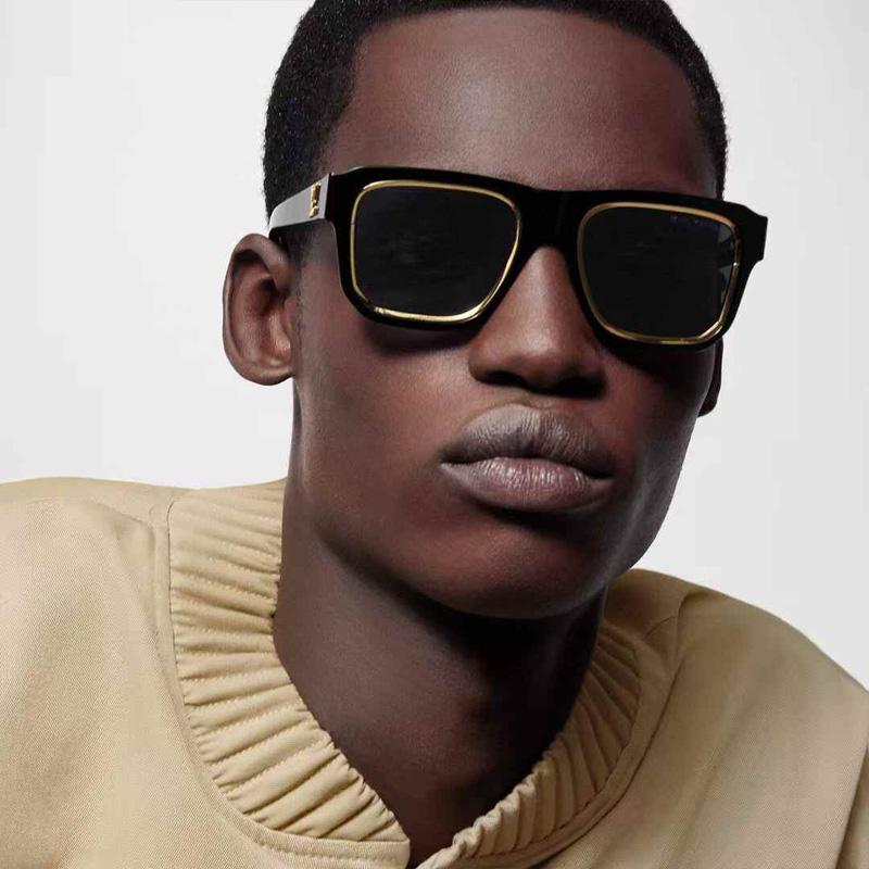 Z2505E Sunglasses Black Gold Gray