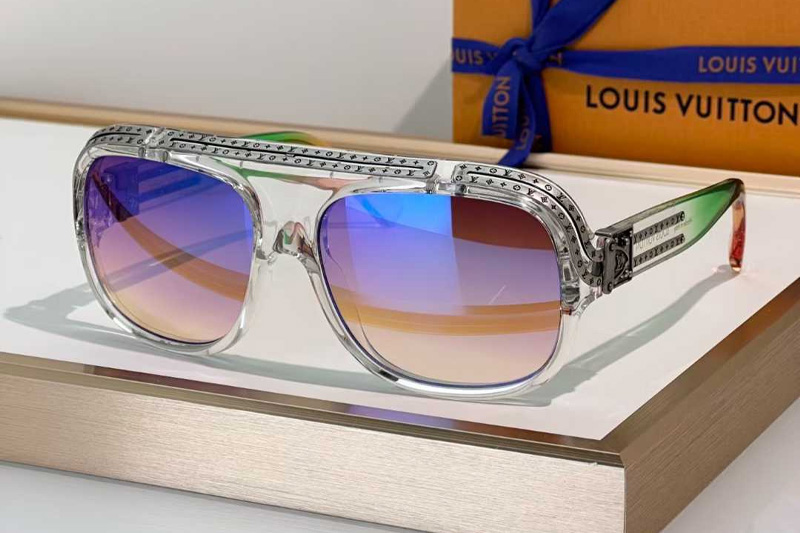 Z2517U Sunglasses Transparent Gradient Purple