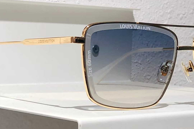 Z2610U Sunglasses Gold Gradient Blue