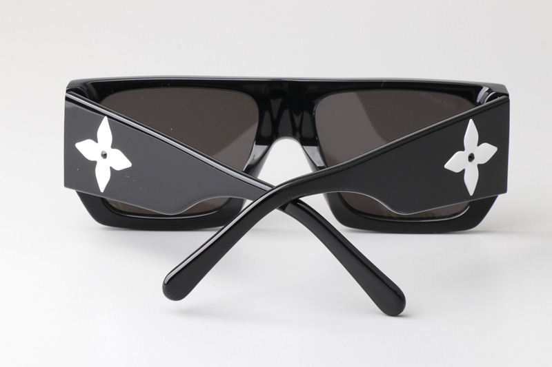 Z2615W Sunglasses Black White Gray