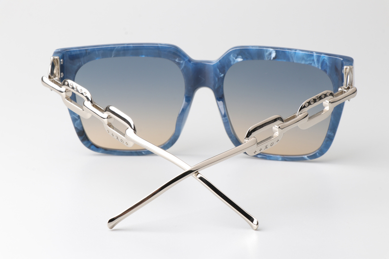 Z2682E Sunglasses Blue Silver Gradient Blue