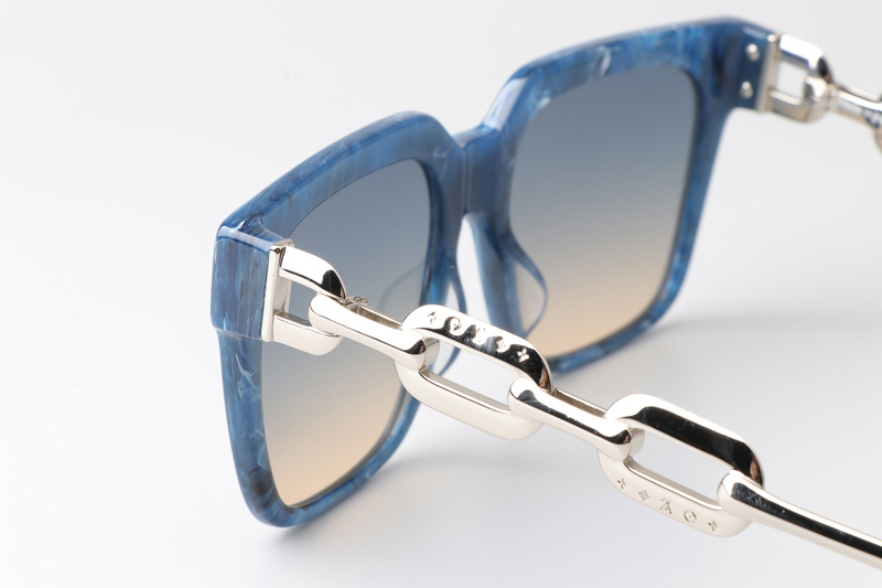 Z2682E Sunglasses Blue Silver Gradient Blue