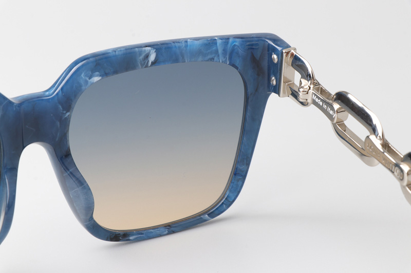 Z2682E Sunglasses Blue Silver Gradient Blue