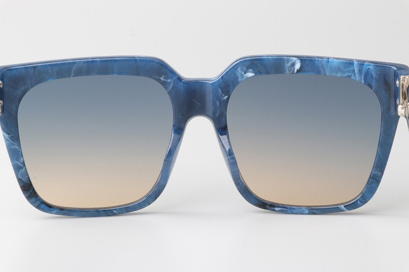 Z2682E Sunglasses Blue Silver Gradient Blue