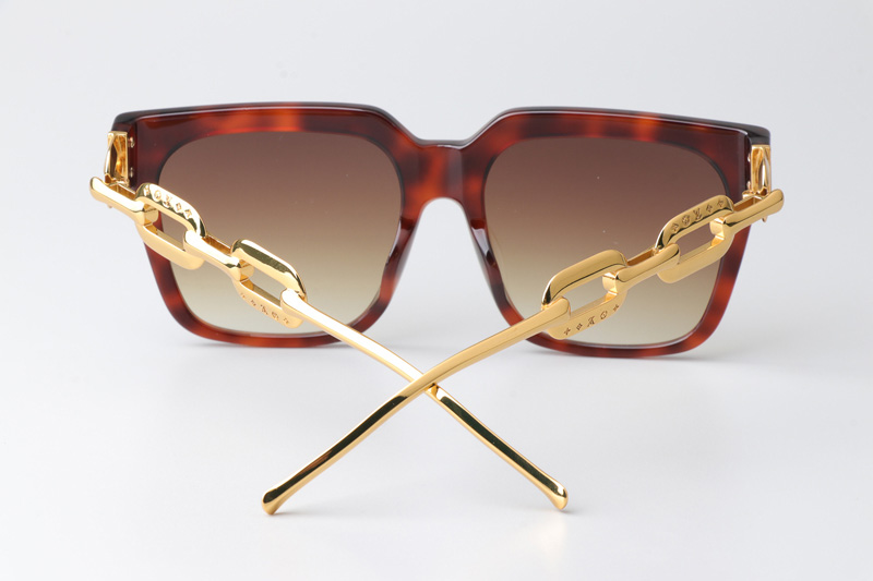 Z2682E Sunglasses Tortoise Gold Gradient Brown