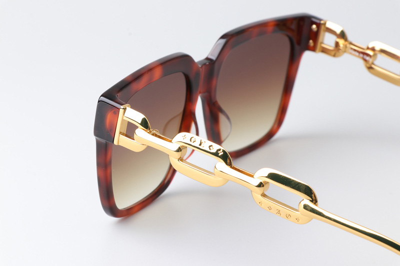 Z2682E Sunglasses Tortoise Gold Gradient Brown