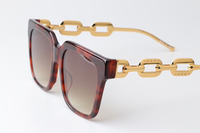 Z2682E Sunglasses Tortoise Gold Gradient Brown