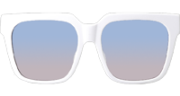 Z2682E Sunglasses White Gold Gradient Blue