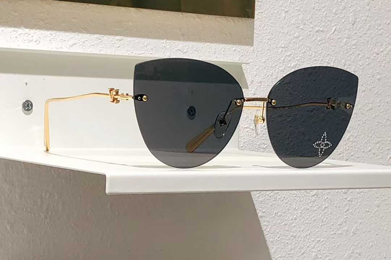 Z2827U Sunglasses Gold Gray