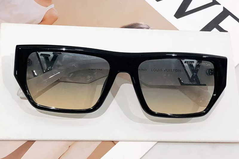 Z2873U Sunglasses Black White Gradient Gray