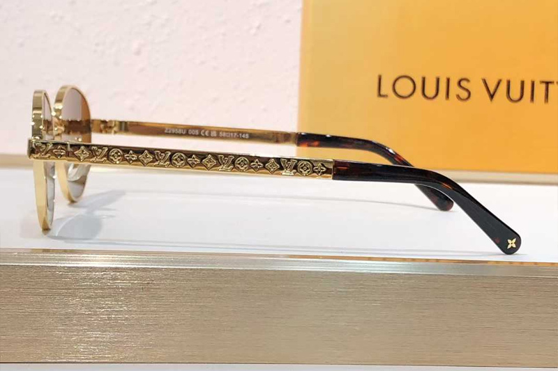 Z2958U Sunglasses Gold Brown