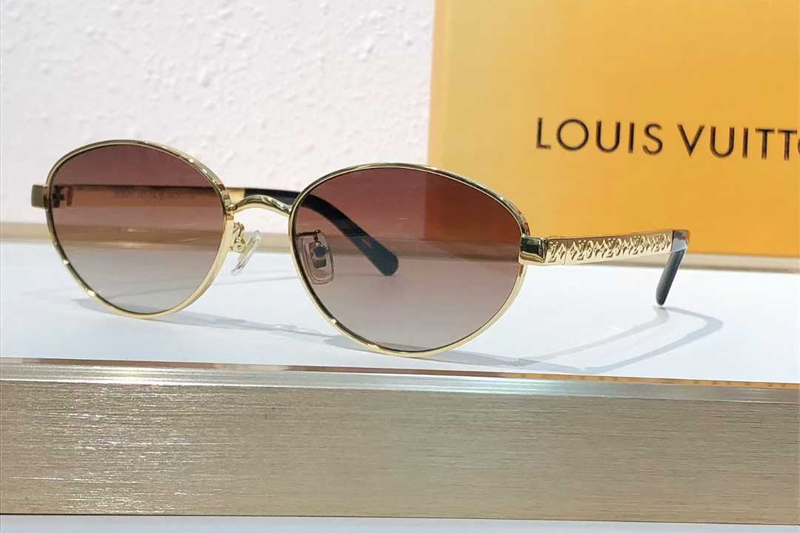 Z2958U Sunglasses Gold Gradient Brown