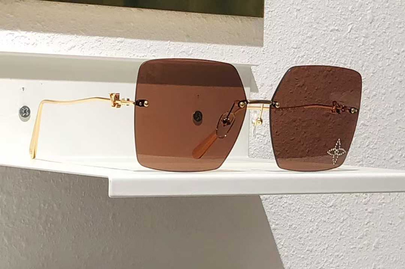 Z2961U Sunglasses Gold Brown