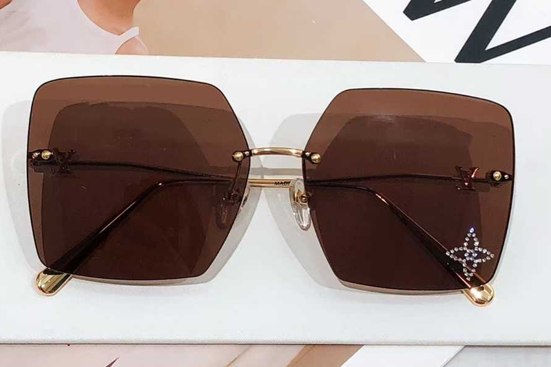 Z2961U Sunglasses Gold Brown