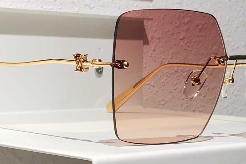 Z2961U Sunglasses Gold Gradient Pink