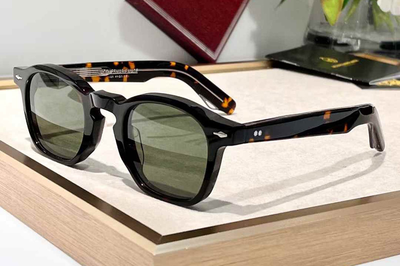 Zephirin Sunglasses Black Tortoise Green