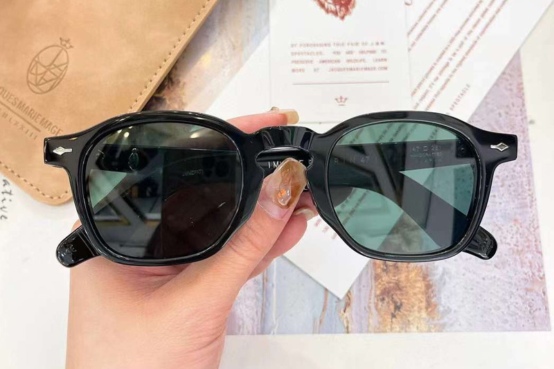 Zephirin Sunglasses Black Tortoise Green