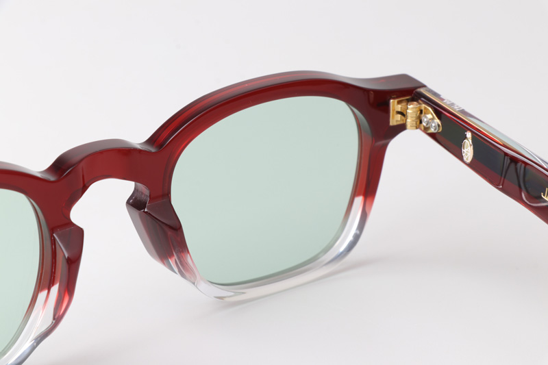Zephirin Sunglasses Red Transparent Green