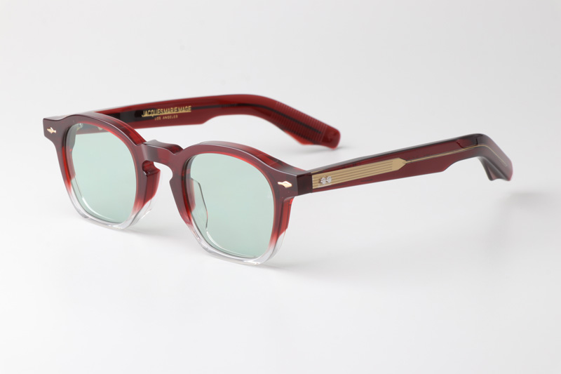 Zephirin Sunglasses Red Transparent Green
