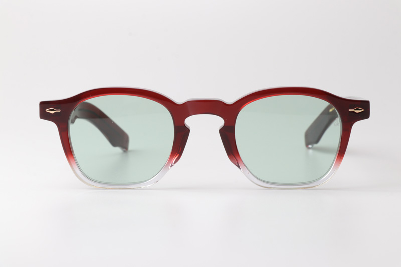 Zephirin Sunglasses Red Transparent Green