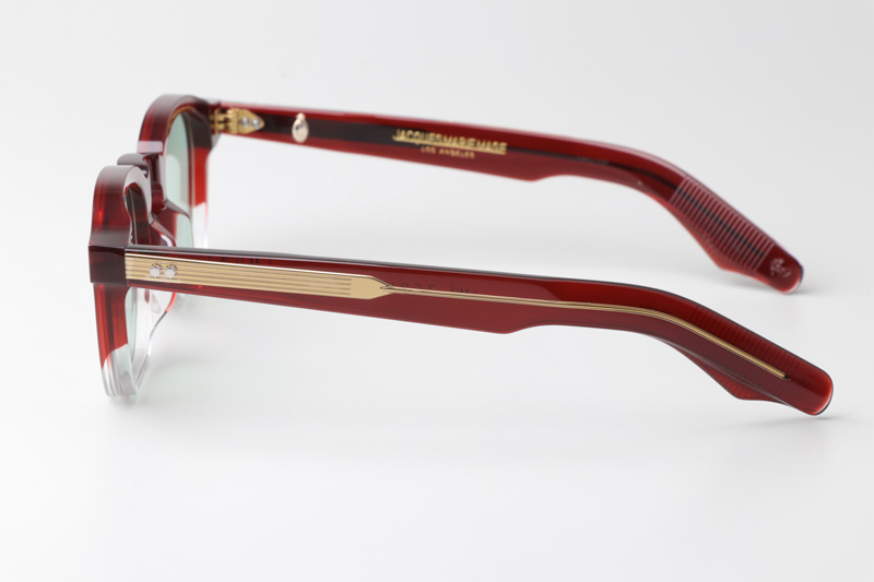 Zephirin Sunglasses Red Transparent Green