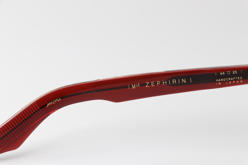 Zephirin Sunglasses Red Transparent Green