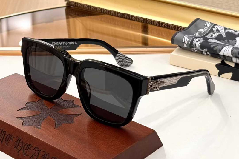 Box Officer Mist Sunglasses Black Silver Gray