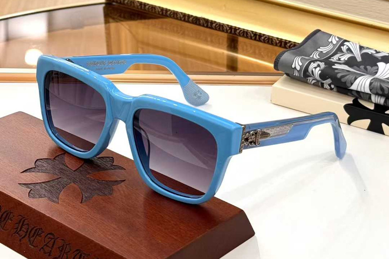 Box Officer Mist Sunglasses Blue Gradient Gray