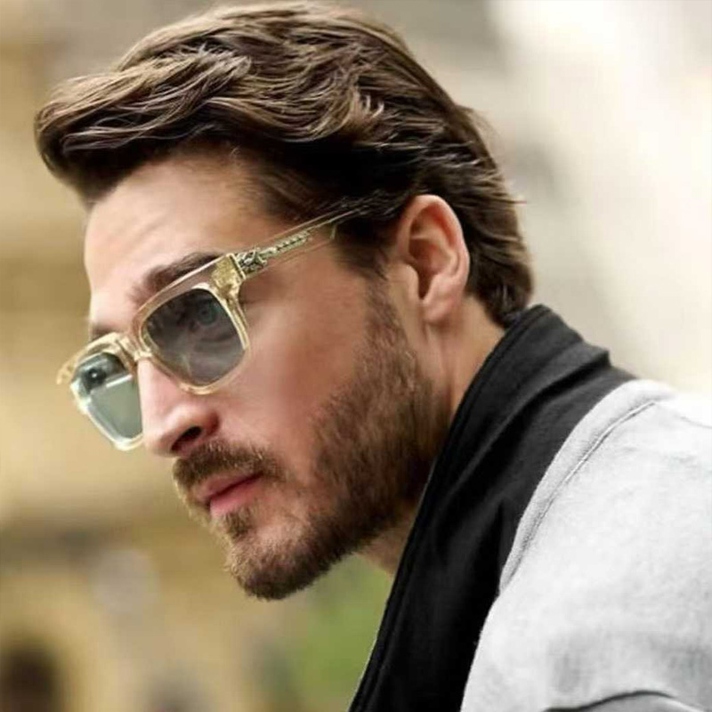 Box Officer Mist Sunglasses Transparent Gray